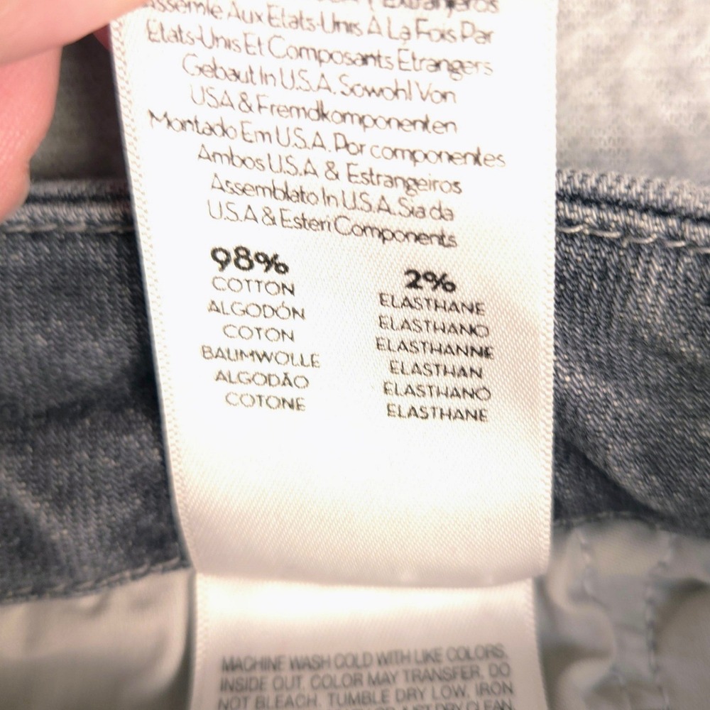 MOTHER Women Jeans High Rise Faded Gray Distressed - Picture 4 of 9